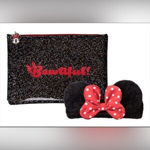 Disney Minnie Mouse Sparkle Black and Red Spa Accessory Set